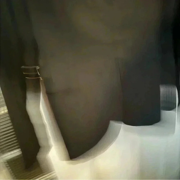 Vintage Cache women black zip up blazer. Adjustable waist buckles size 10 - Picture 13 of 13